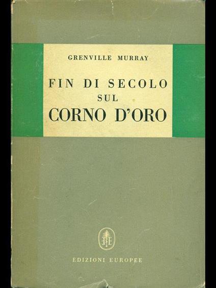 Fin di secolo sul corno d'oro - copertina
