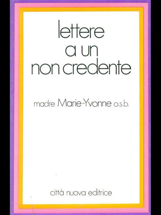 Lettere a un non credente - copertina
