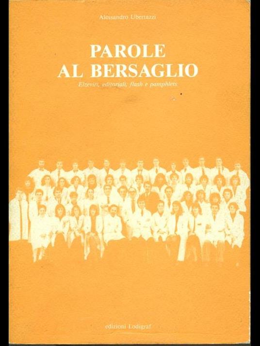 Parole al bersaglio - Alessandro Ubertazzi - copertina