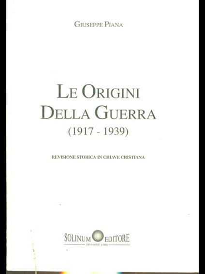 Le Origini della Guerra (1917-1939) - copertina