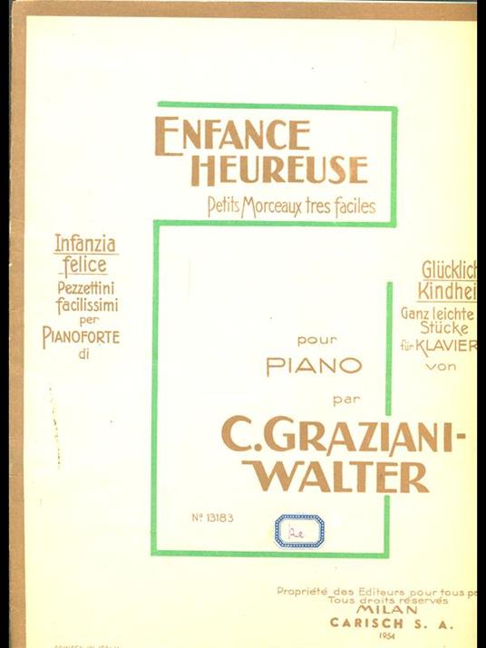 Enfance Heureuse - C. Graziani-Walter - copertina