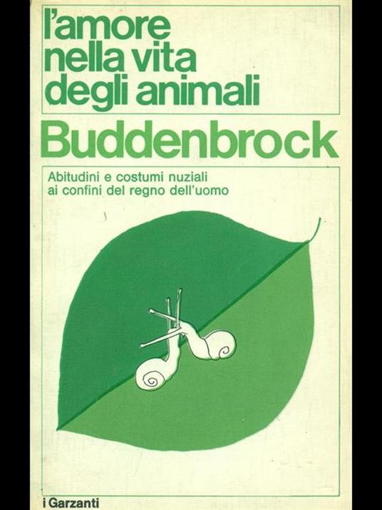 L' amore nella vita degli animali - Wolfgang von Buddenbrock - copertina