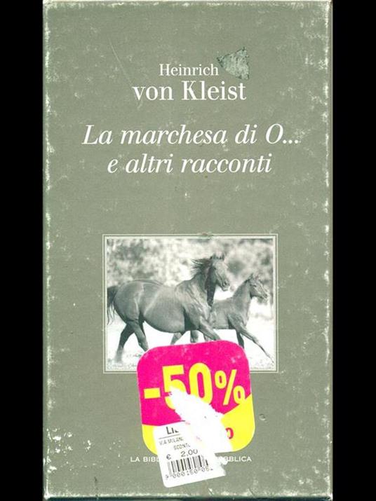 La marchesa di O... E altri racconti - Heinrich von Kleist - copertina