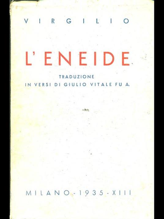 L' eneide - Publio Virgilio Marone - copertina