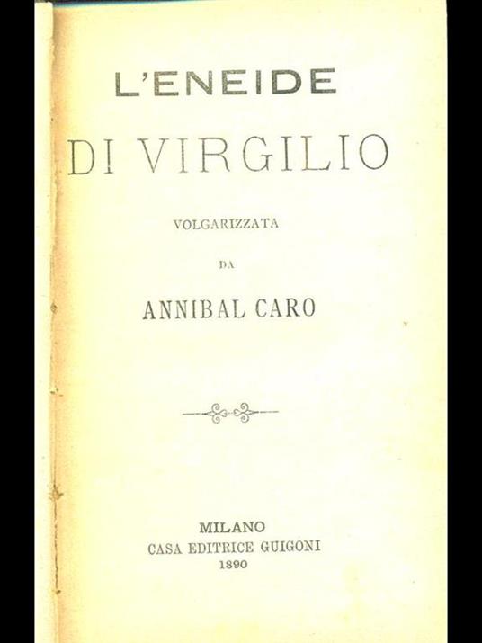 L' eneide - Publio Virgilio Marone - copertina