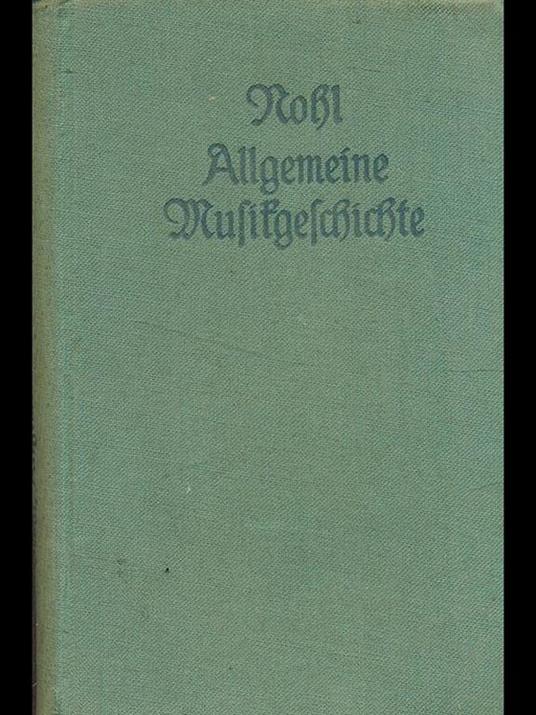 Allgemeine Mustgeschichte - Ludwig Mohl - copertina