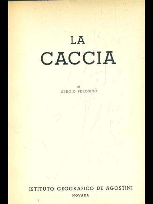 La caccia - Sergio Perosino - copertina
