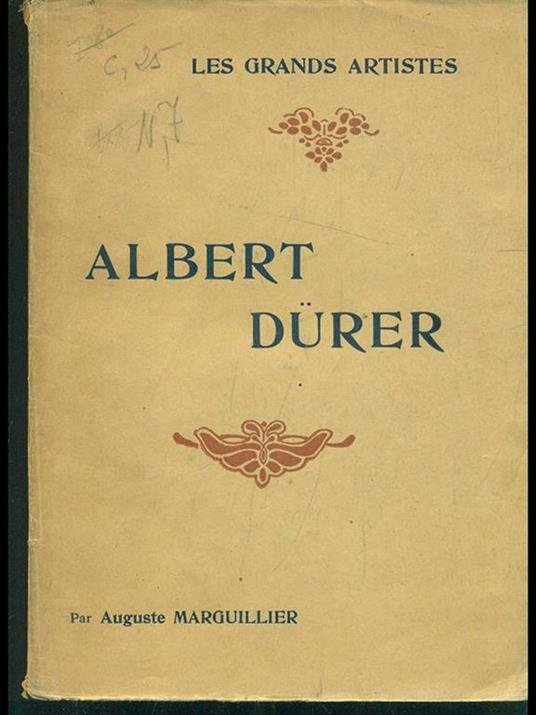 Albert Dürer - August Marguillier - copertina