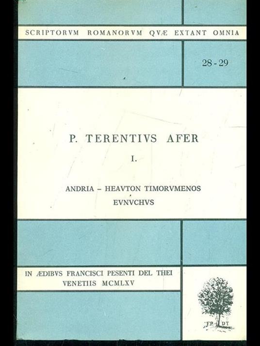 Andria. Heavton timorvmenos evnvchvs - P. Afro Terenzio - copertina