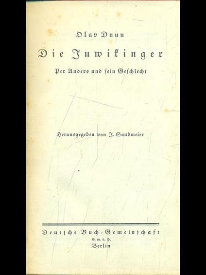 Die Jumifinger - Olaf Duun - copertina