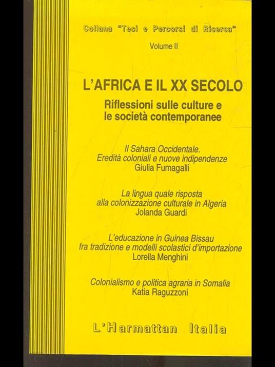L' Africa e il XX secolo. Vol. 2 - copertina