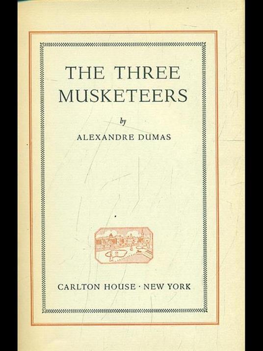 The Three musketeers - Alexandre Dumas - copertina
