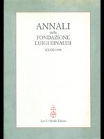 Annali della fondazione Luigi Einaudi. Vol. XXXII. 1998