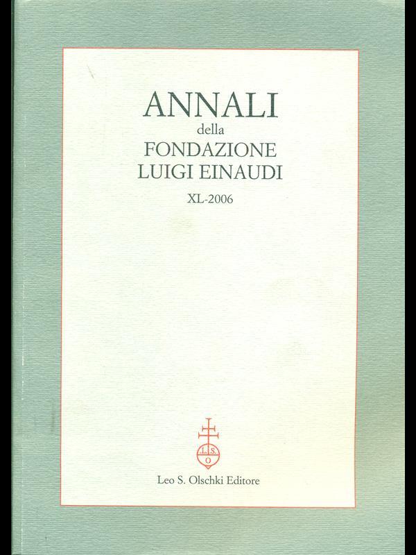 Annali della fondazione luigi einaudi XL-2006