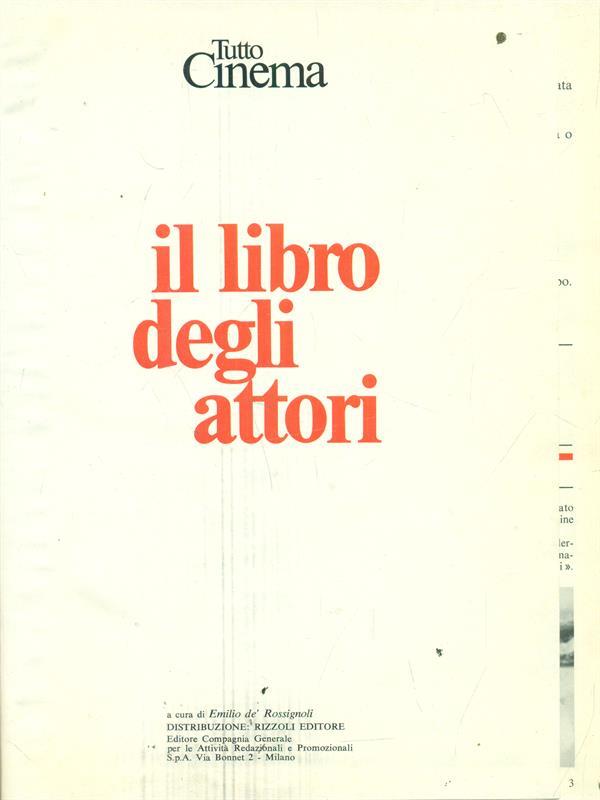 Il libro degli attori