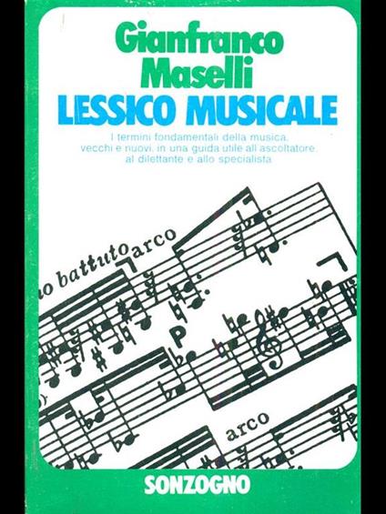 Lessico musicale - Gianfranco Maselli - copertina
