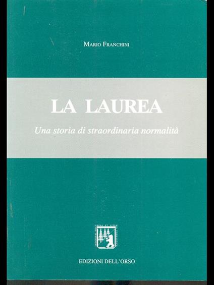 La laurea - Mario Franchini - copertina