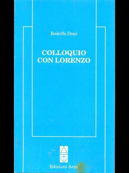 Colloquio con Lorenzo - Rodolfo Doni - copertina