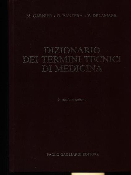 Dizionario dei termini tecnici di medicina - copertina