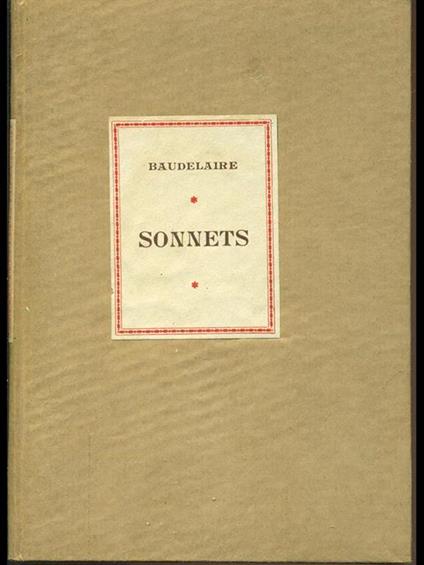 Sonnets - Charles Baudelaire - copertina