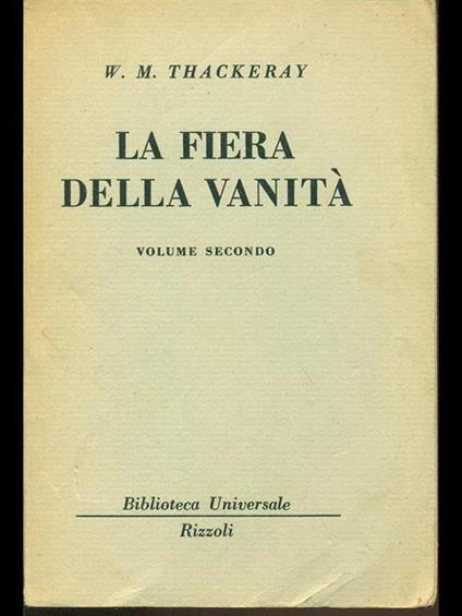 La fiera delle vanità Vol. 2 - William M. Thackeray - copertina