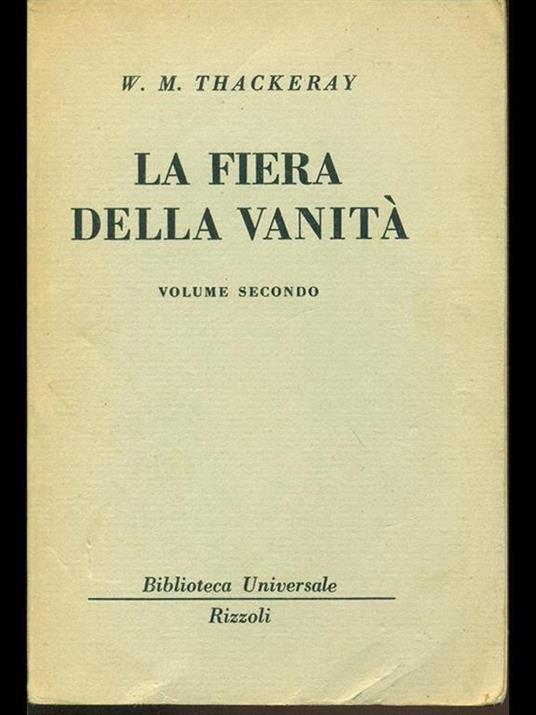 La fiera delle vanità Vol. 2 - William M. Thackeray - copertina