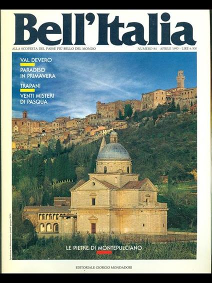 Bell'Italia n. 84 / aprile 1993 - copertina