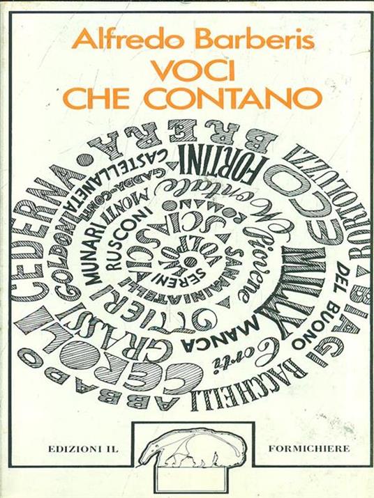 Voci che contano - Alfredo Barberis - copertina