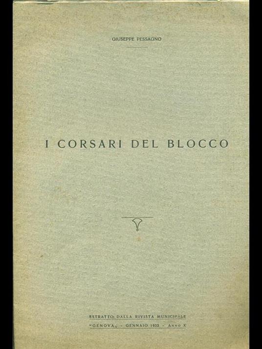 I corsari del blocco - copertina
