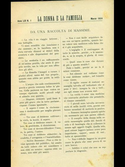 La donna e la famiglia 1914 - copertina