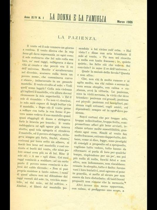 La donna e la famiglia 1905-1906 - copertina