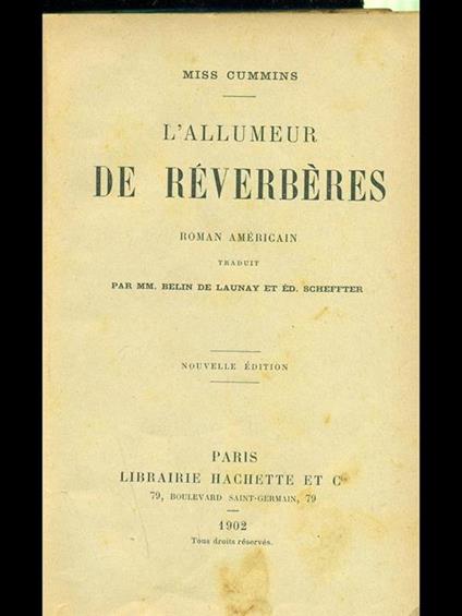 L' allumer de reverberes - Mary Susan Cummins - copertina