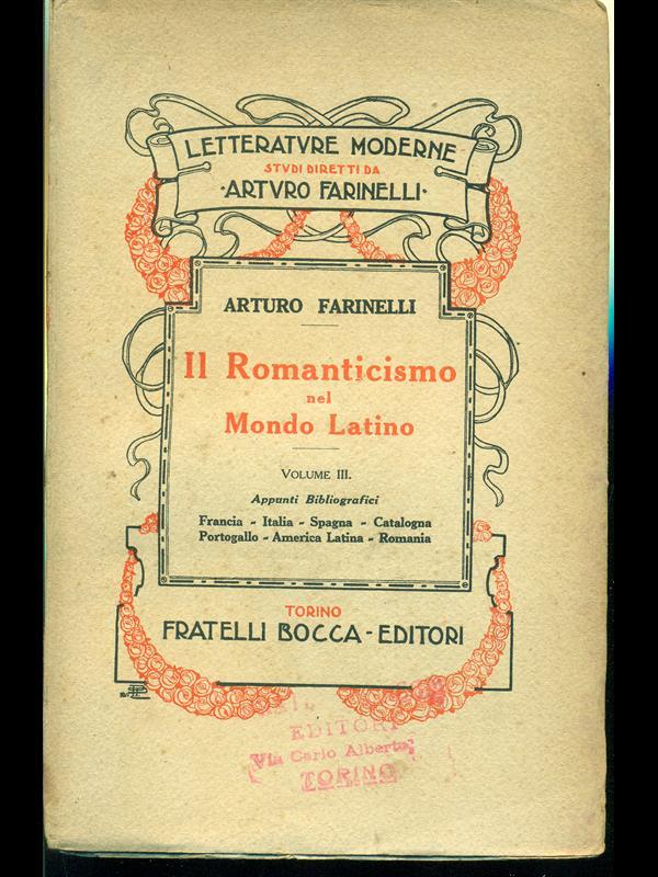 Il Romanticismo nel mondo latino Vol. 3
