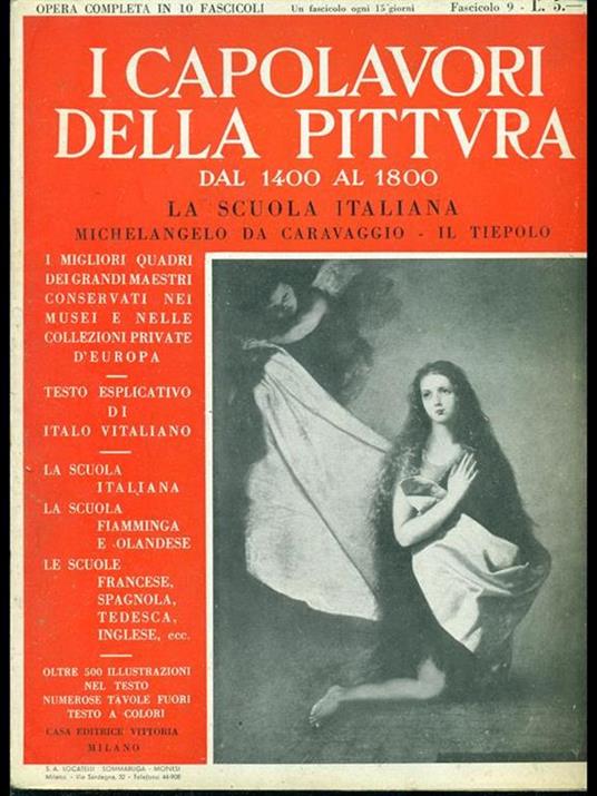 La scuola Italiana-Michelangelo da Caravaggio-Il Tiepolo - copertina