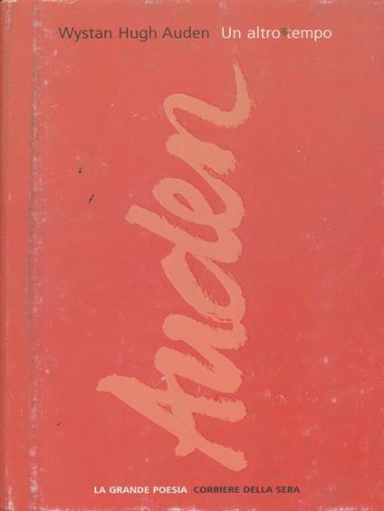 Un altro tempo - Wystan Hugh Auden - copertina