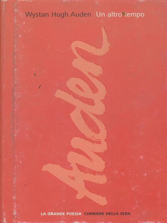 Un altro tempo - Wystan Hugh Auden - copertina
