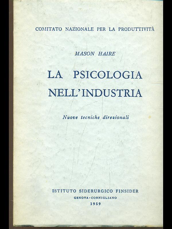 La psicologia nell'industria