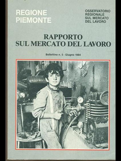 Rapporto sul mercato del lavoro - copertina