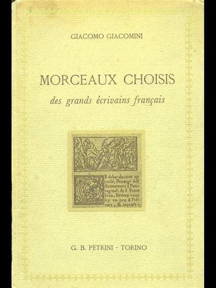 Morceaux Choisis - copertina