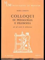 Colloqui di pedagogia e filosofia