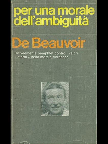Per una morale dell'ambiguità - Simone de Beauvoir - copertina