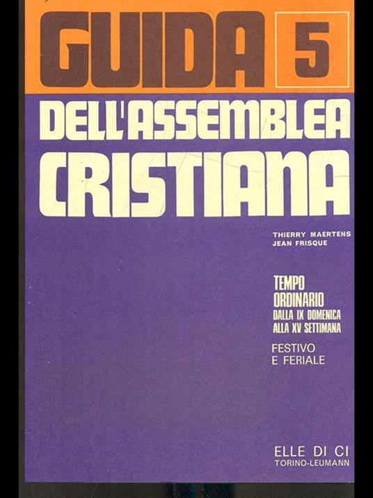 Guida dell'assemblea cristiana Vol. 5 - Jean-Thierry Maertens,Jean Frisque - copertina