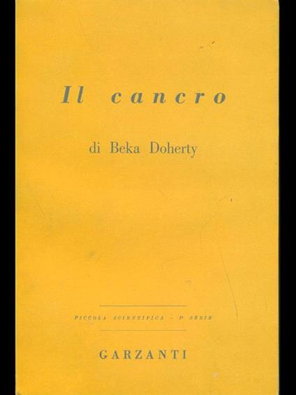 Il cancro - Beka Doherty - copertina