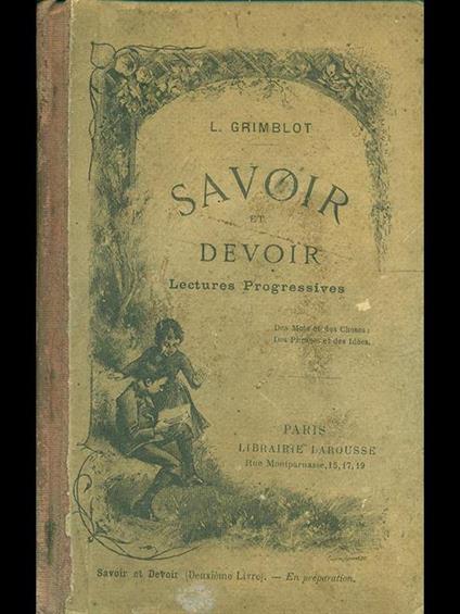 Savoir devoir - copertina