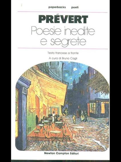 Poesie inedite e segrete - Jacques Prévert - copertina