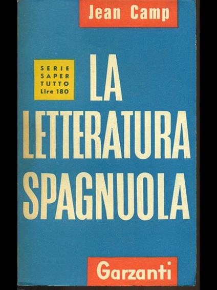 La letteratura spagnuola - copertina