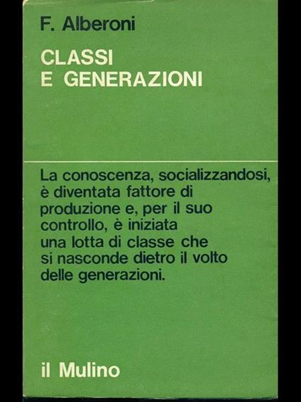 Classi e generazioni - copertina