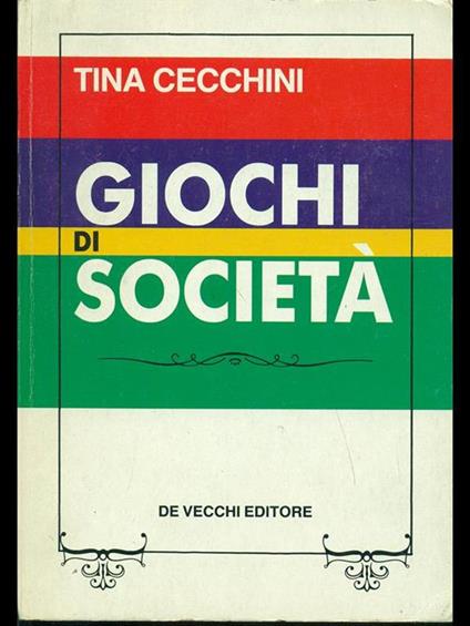 Giochi di società - Tina Cecchini - copertina