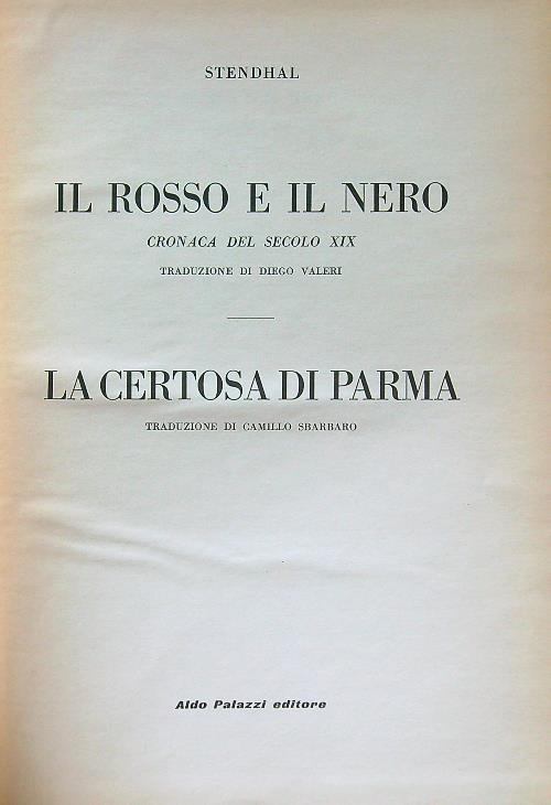 Il rosso e il nero-La certosa di Parma