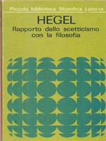 Rapporto dello scetticismo con la filosofia